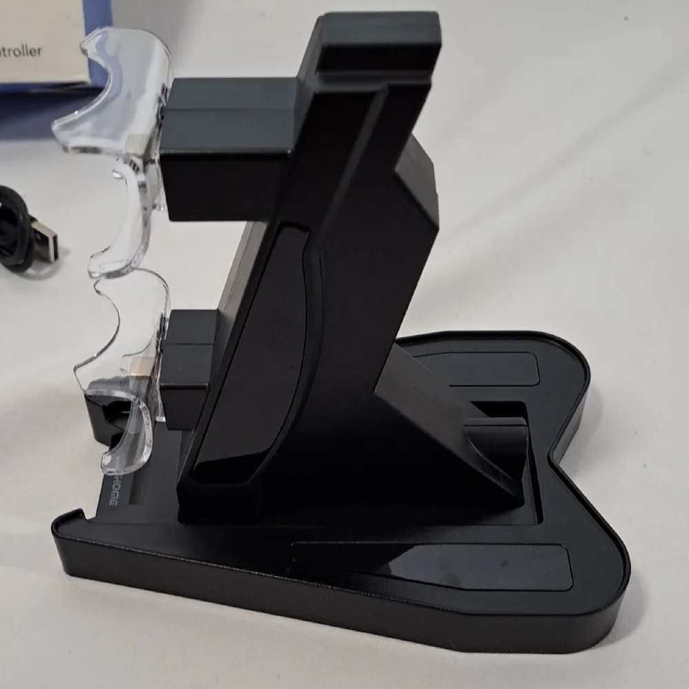 iHome Black Dual Controller Charger with Blue LED